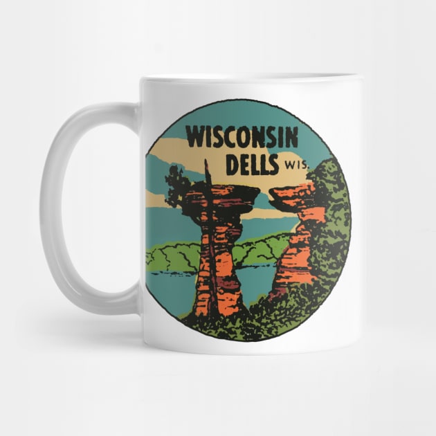 Vintage Wisconsin Dells Decal by zsonn